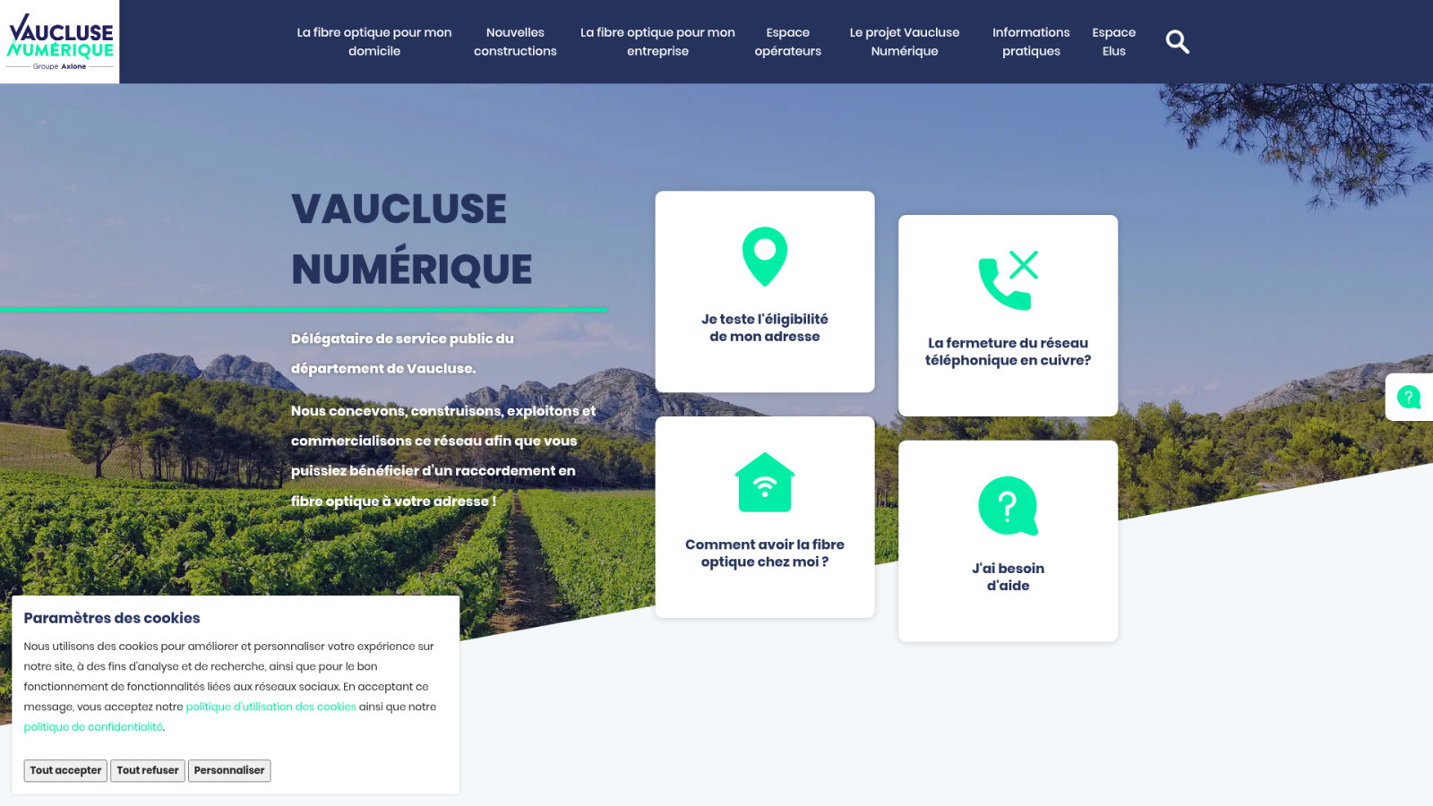 Raccordement fibre Vaucluse Numérique : préparez votre passage au très haut débit